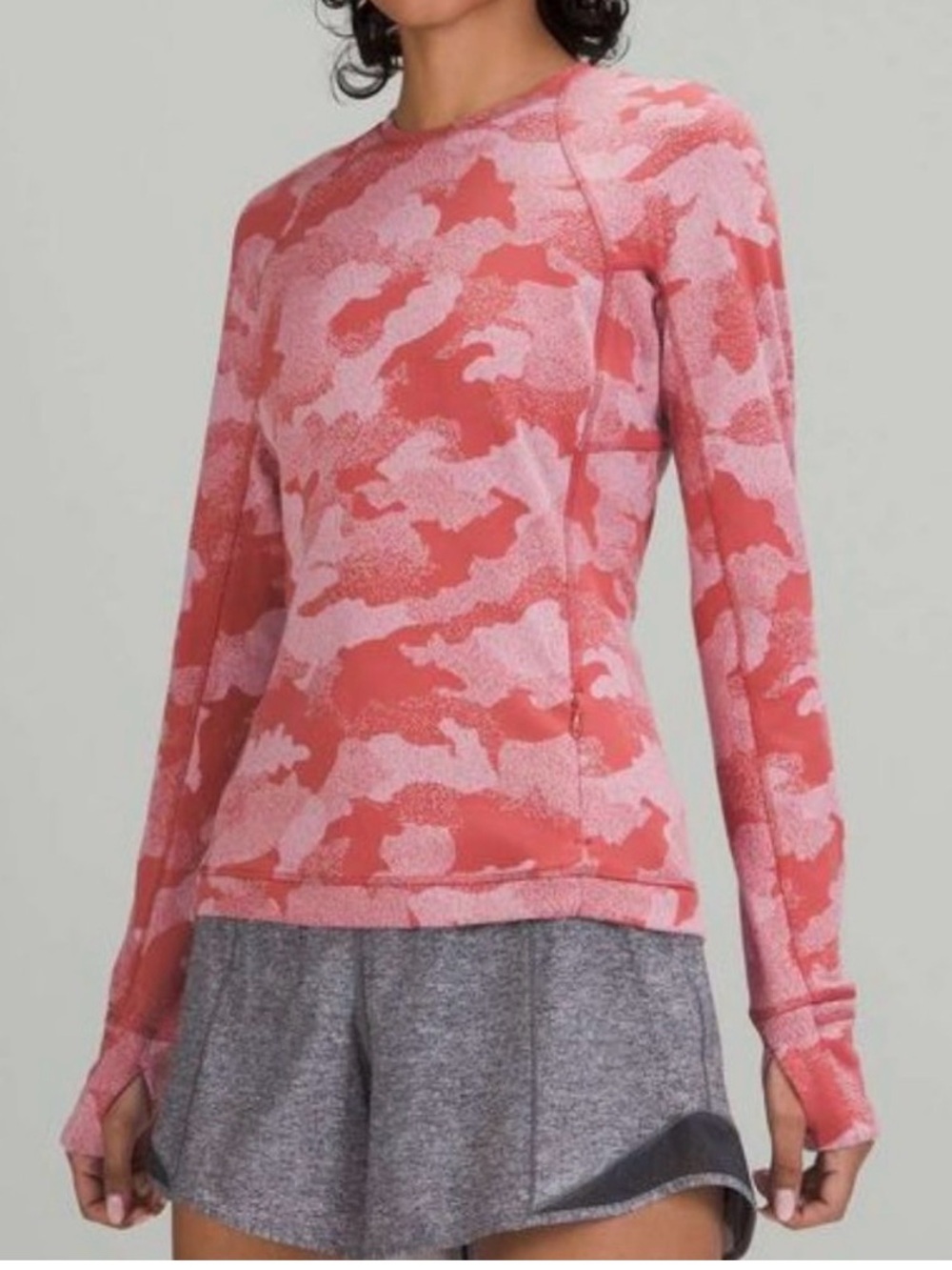 Lululemon Rulu Run Long Sleeve Camo Shirt